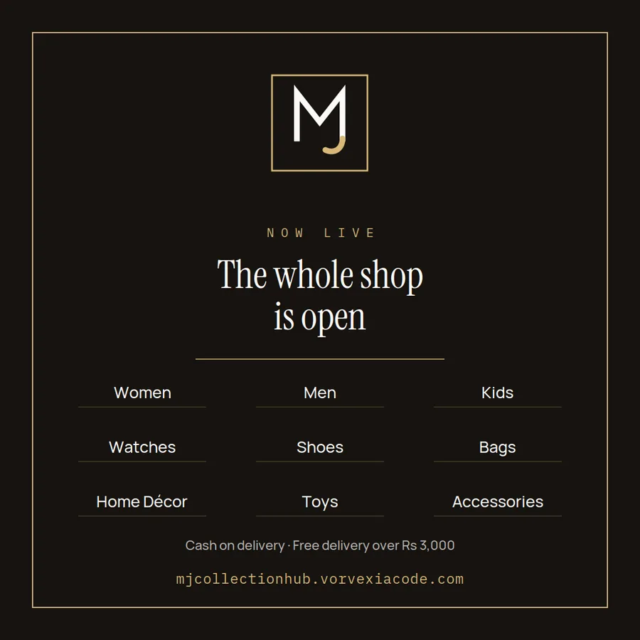MJ Collection Hub launch post: 'The whole shop is open'